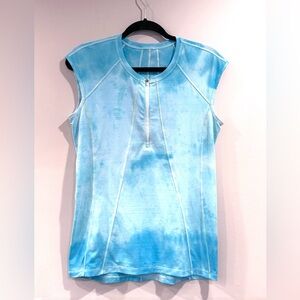 🔥Athleta Blue Tie-Dye Women's Top Sz M EUC🔥
